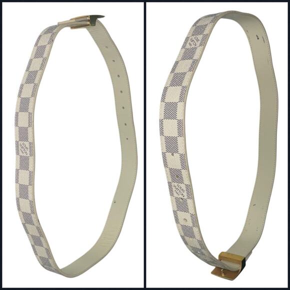 Louis Vuitton Damier Azur belt W/ Box and Dust bag. - Picture 9 of 15